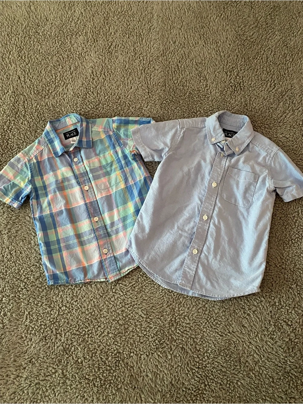 The Children’s Place Boys 4T Short Sleeves Button Down Shirts